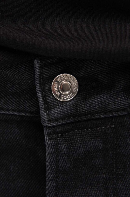 Wood Wood jeansy bawełniane Sol Rigid Denim Slim Fit 12235803.7051 czarny