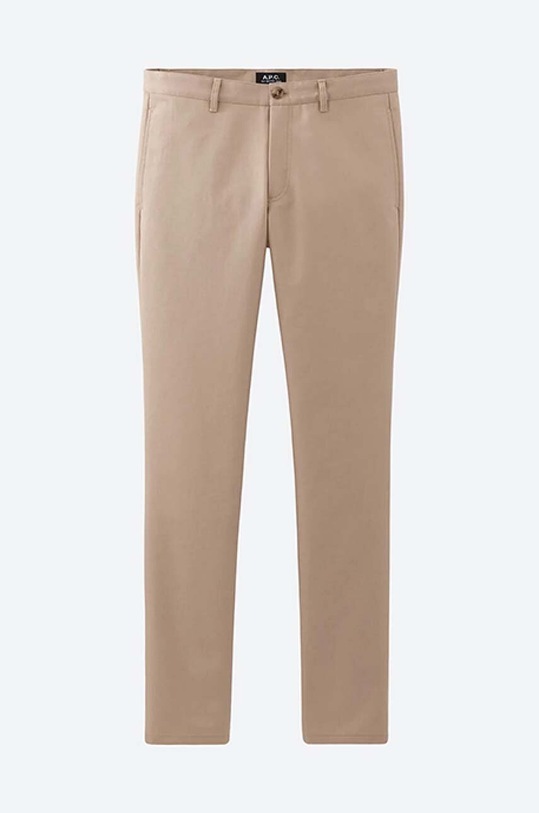 A.P.C. cotton trousers Chino Classique COZBA.H08119 beige