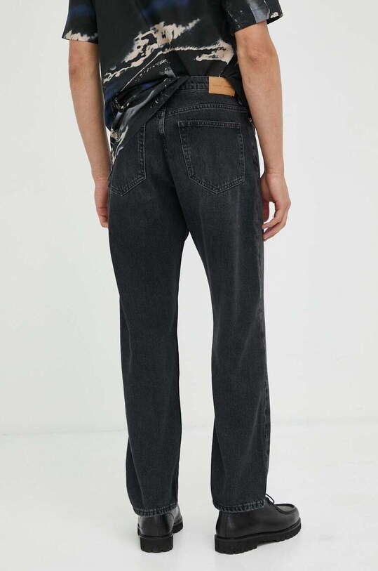 Βαμβακερό τζιν Samsoe Samsoe μαύρο M22400072