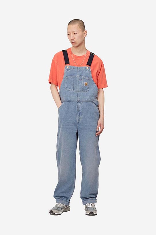 Джинсовый комбинезон Carhartt WIP голубой I022946.01ZO
