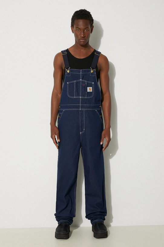 Τζιν παντελόνι Carhartt WIPBib Overall σκούρο μπλε I022946.012Y