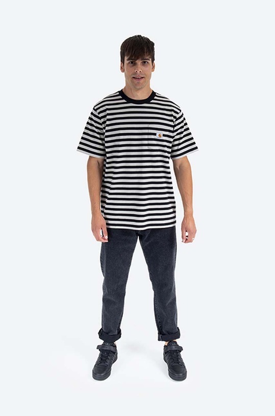 Τζιν παντελόνι Carhartt WIP KlondikeKlondike Pant μαύρο I029207.8906