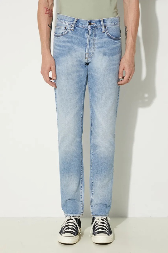 Bavlněné džíny Carhartt WIP Klondike Pant modrá I029207.01WI