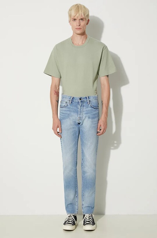 Bavlněné džíny Carhartt WIP Klondike Pant I029207.01WI modrá