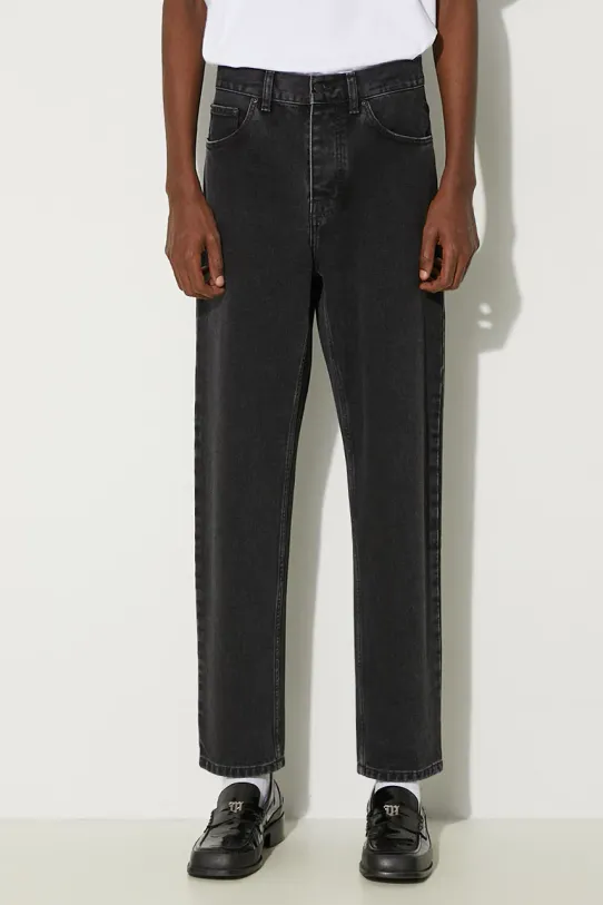 Carhartt WIP jeans negru I029208.BLACK.STON