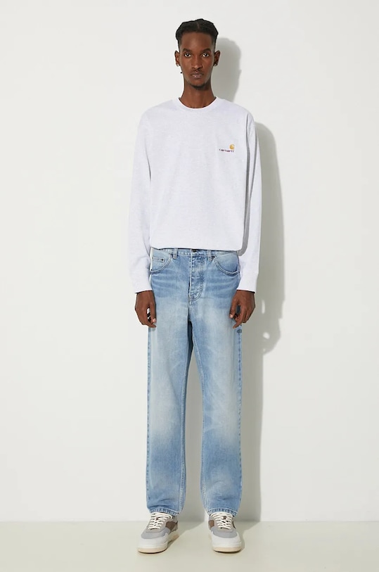 Rifle Carhartt WIP Newel Pant I029208.01WI modrá