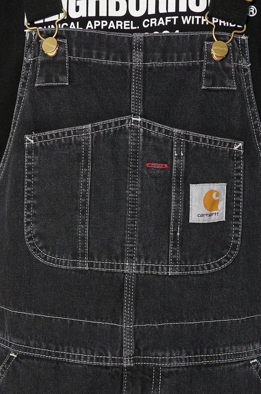 Odzież Carhartt WIP ogrodniczki bawełniane Bib Overall I022946 czarny