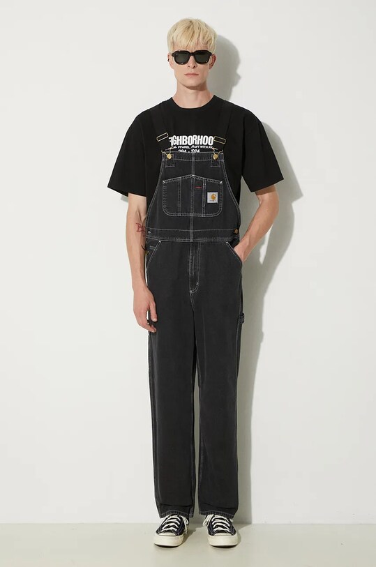Carhartt WIP ogrodniczki bawełniane Bib Overall I022946 czarny