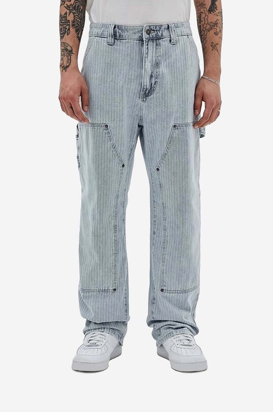 Guess jeanși Herringbone Panel Carpenter albastru M3GG80.D4ZW0