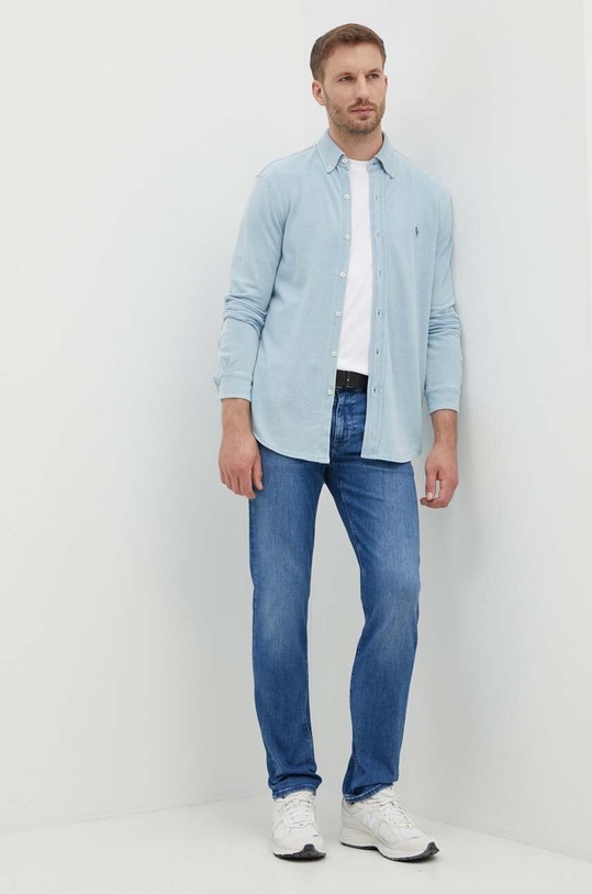 BOSS jeansy 50470524 niebieski AA00