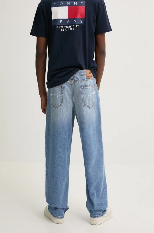 Îmbrăcăminte Naked Wolfe jeansi signature.baggy.denim albastru