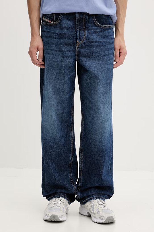 Diesel jeansy relaxed fit męskie 2001 D-MACRO L.32 niebieski A11598.09I27