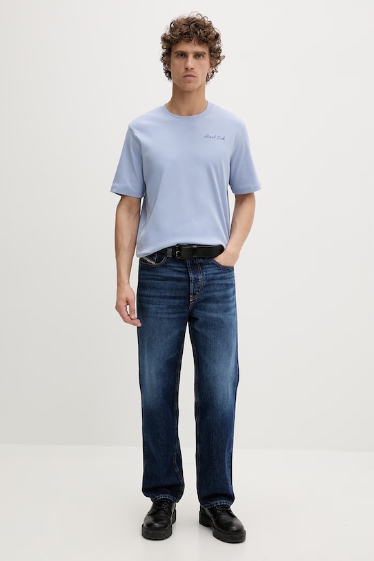 Diesel jeansy regular męskie 2024 D-MACS L.32 A18974.09I27 niebieski AA00