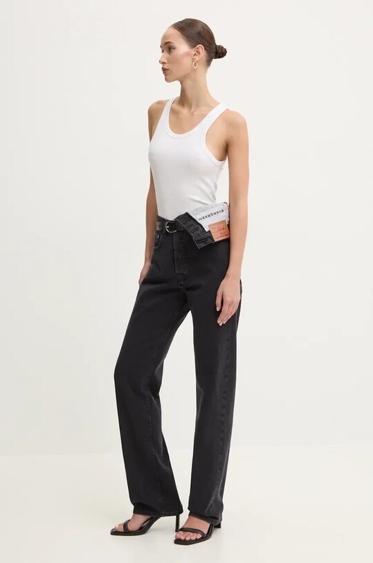 Abbigliamento Y/Project jeans EVERGREEN ASYMMETRIC JEANS 207PA001 nero