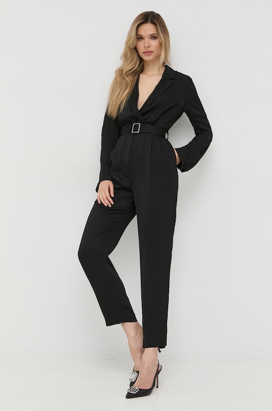 Karl Lagerfeld kombinezon tkanina czarny 225W1304