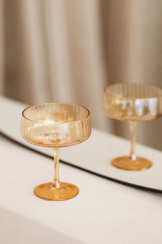 Набір келихів для шампанського S|P Collection Ray 230 ml 2-pack 856058 помаранчевий AA00