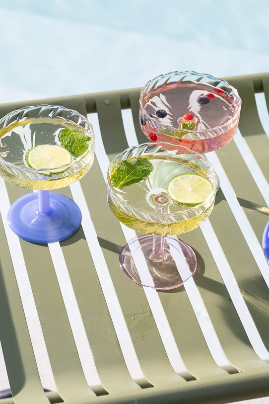 Kuchyňa a bar Pohár na šampanské &k amsterdam 2-pak 347.07 ružová