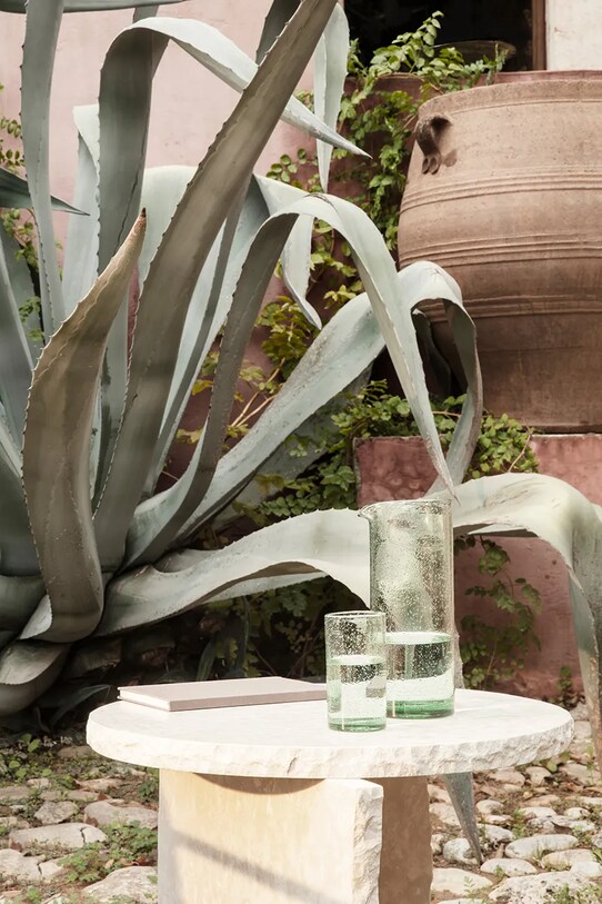 ferm LIVING pahar Oli Water Glass 1104265514 verde