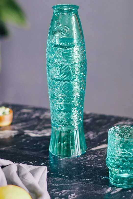 Kuchyňa a bar Sada pohárov DOIY Koifish Mint 4-pak DYGLAKOMI tyrkysová