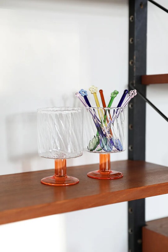 Bucătărie și bar &k amsterdam set de pahare de vin twirl orange 2-pack 347.03 portocaliu
