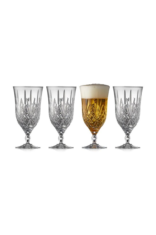 Pivní džbánek Lyngby Melodia 400 ml 4-pack průhledná 916094