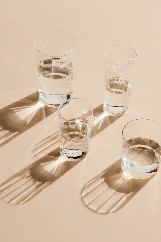 HAY zestaw szklanek Angle 230 ml 4-pack transparentny AE747.E477.AH04
