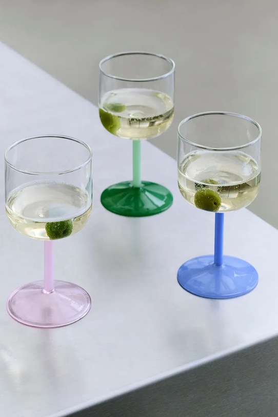 HAY zestaw kieliszków Tint Wine 7,5 x 15 cm 2-pack AB530.A668.AT92 niebieski AA00