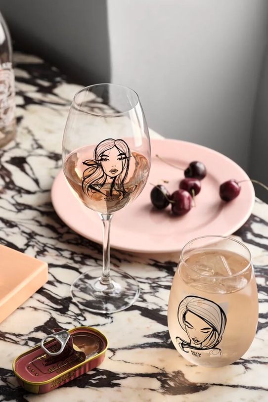 Kosta Boda zestaw kieliszków do wina Wait for Her 520 ml 2-pack 7091839 transparentny AA00