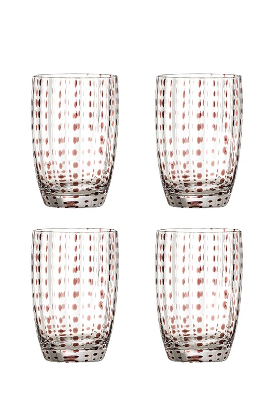 Bloomingville un set de ochelari Brinley 350 ml 4-pack maro 82072203