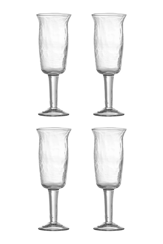 Bloomingville zestaw kieliszków do wina Asha 125 ml 4-pack transparentny 82068388