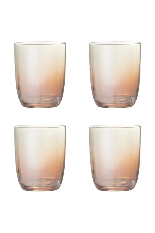 Bloomingville zestaw szklanek Aston 375 ml 4-pack brązowy 82072594