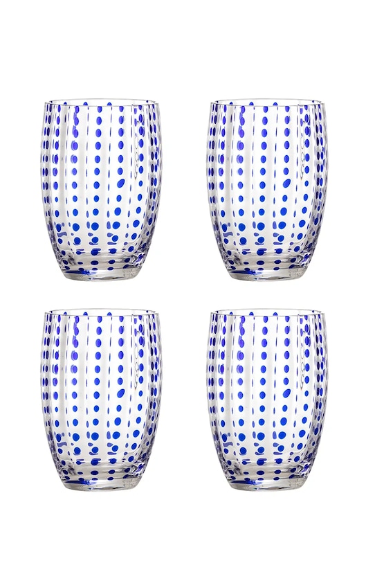 Набор стаканов Bloomingville Brinley 350 ml 4 шт голубой 82072202