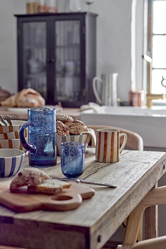 Кухня и бар Стакан Bloomingville Tabby 330 m 82072664 голубой