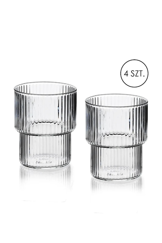 Affek Design zestaw szklanek Ella 320 ml 4-pack transparentny HTIA8104.SR