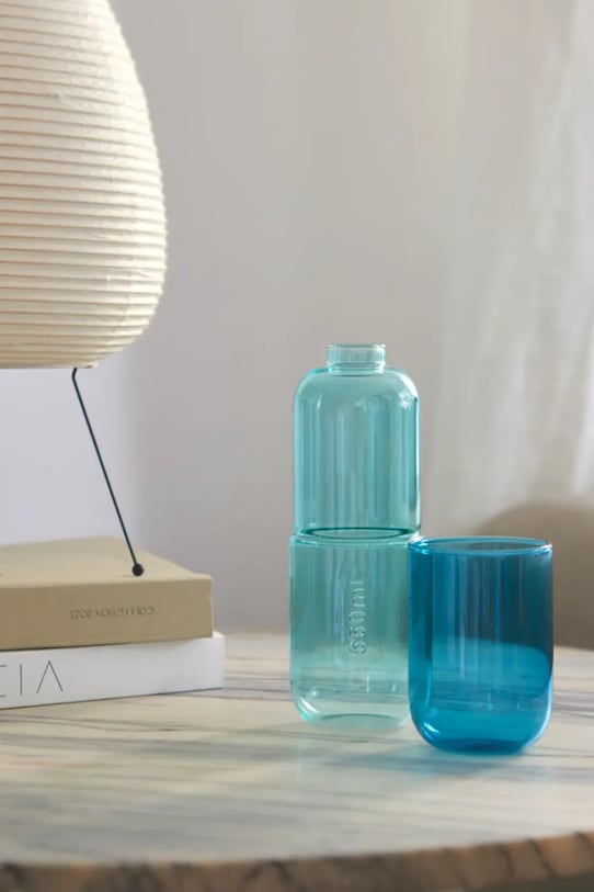 Balvi vizes palack és pohár Water Pill 550 ml 28148 kék