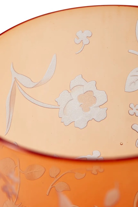 Pols Potten zestaw szklanek scattered flower 8 x 9 cm 2-pack pomarańczowy 140.230.231