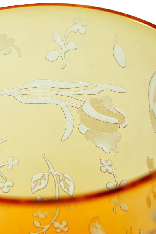 Pols Potten zestaw szklanek scattered flower 8 x 9 cm 2-pack pomarańczowy 140.230.233