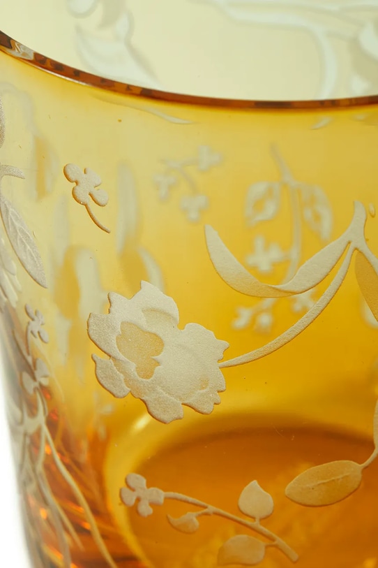 Pols Potten zestaw szklanek scattered flower 8 x 9 cm 2-pack 140.230.233 pomarańczowy