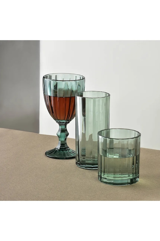 Kuchnia i bar Affek Design zestaw kieliszków Elise 320 ml 4-pack HTIA9162 zielony