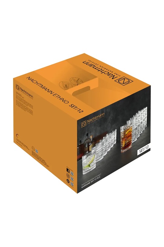 Nachtmann zestaw szklanek do whisky Ethno 12-pack transparentny 105354