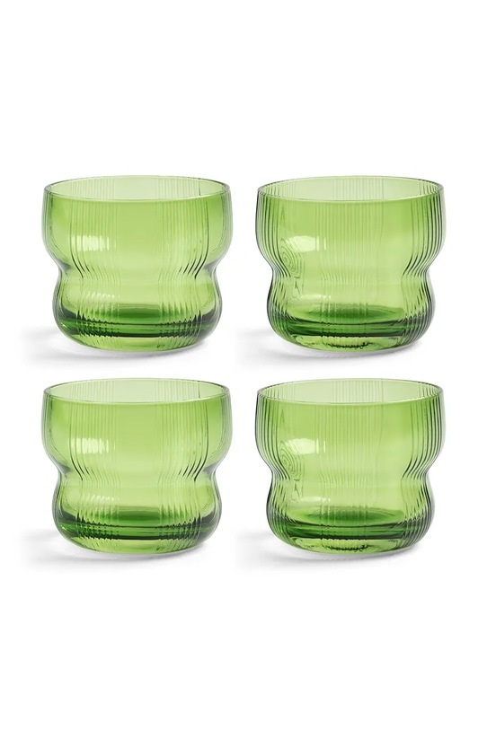 K Amsterdam zestaw szklanek ze szkła barwionego 0,15 l zielony 363.02