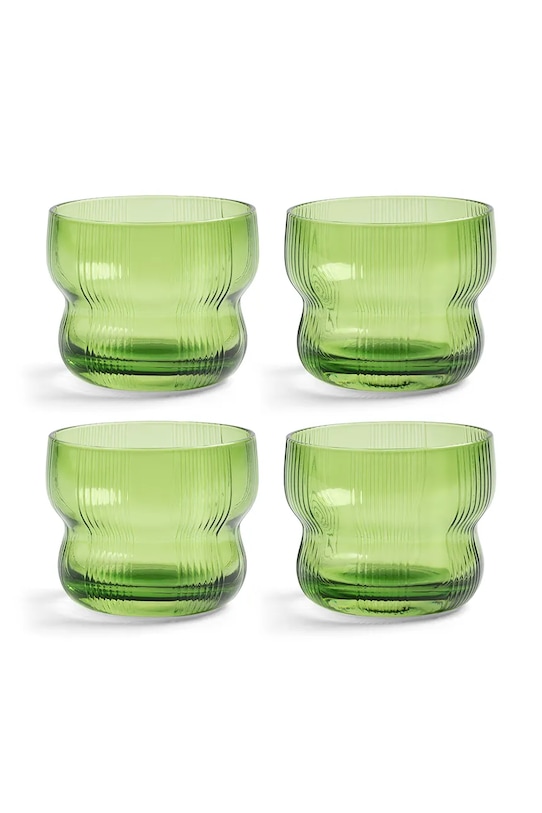 K Amsterdam zestaw szklanek ze szkła barwionego 0,15 l zielony 363.02