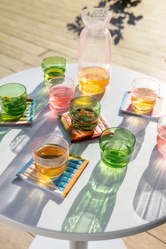 Kuchnia i bar K Amsterdam zestaw szklanek ze szkła barwionego 0,15 l 363.02 zielony