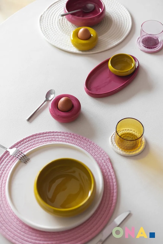 ONA zestaw szklanek ze szkła 290 ml 707316 żółty