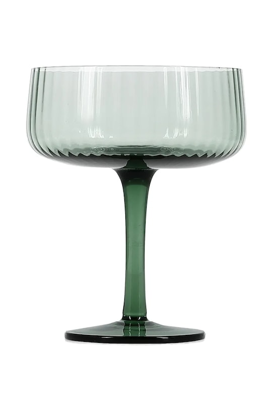 S|P Collection sada pohárikov na šampanské z farebného skla 230 ml zelená 856042