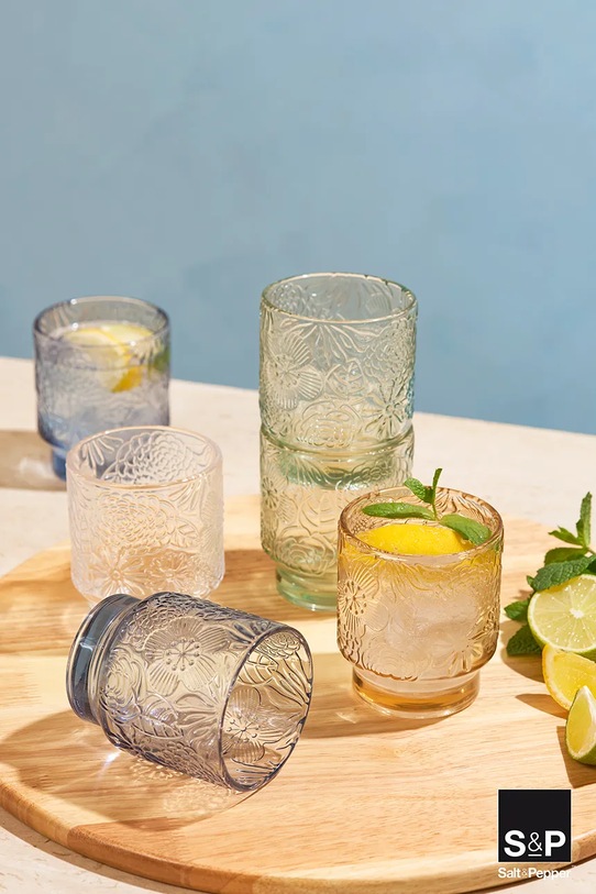 Salt&Pepper zestaw szklanek ze szkła barwionego 300 ml 801321 beżowy