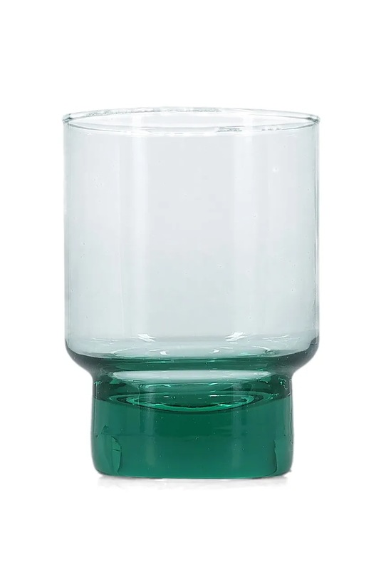 BonBistro zestaw szklanek ze szkła barwionego 370 ml turkusowy 614315