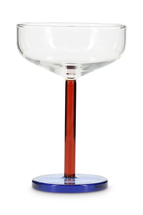 ONA zestaw kieliszków do szampana ze szkła barwionego 210 ml multicolor 704335