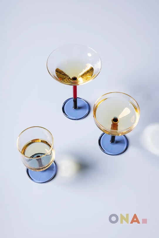 Bucătărie și bar ONA set de pahare pentru cocktailuri din sticlă colorată 230 ml 704336 multicolor