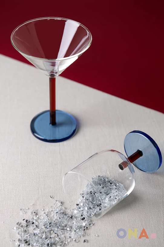 ONA set de pahare pentru cocktailuri din sticlă colorată 230 ml 704336 multicolor